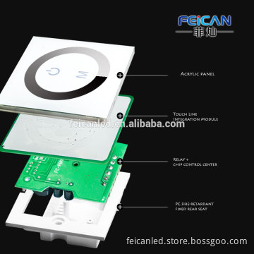 DC 12V-24V 8A 96W Long Lifespan Accurate Rotary Switch LED Lights Dimmer for Single Color LED
